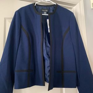 Size 18 Navy Suit Jacket Black Label Evan Picone